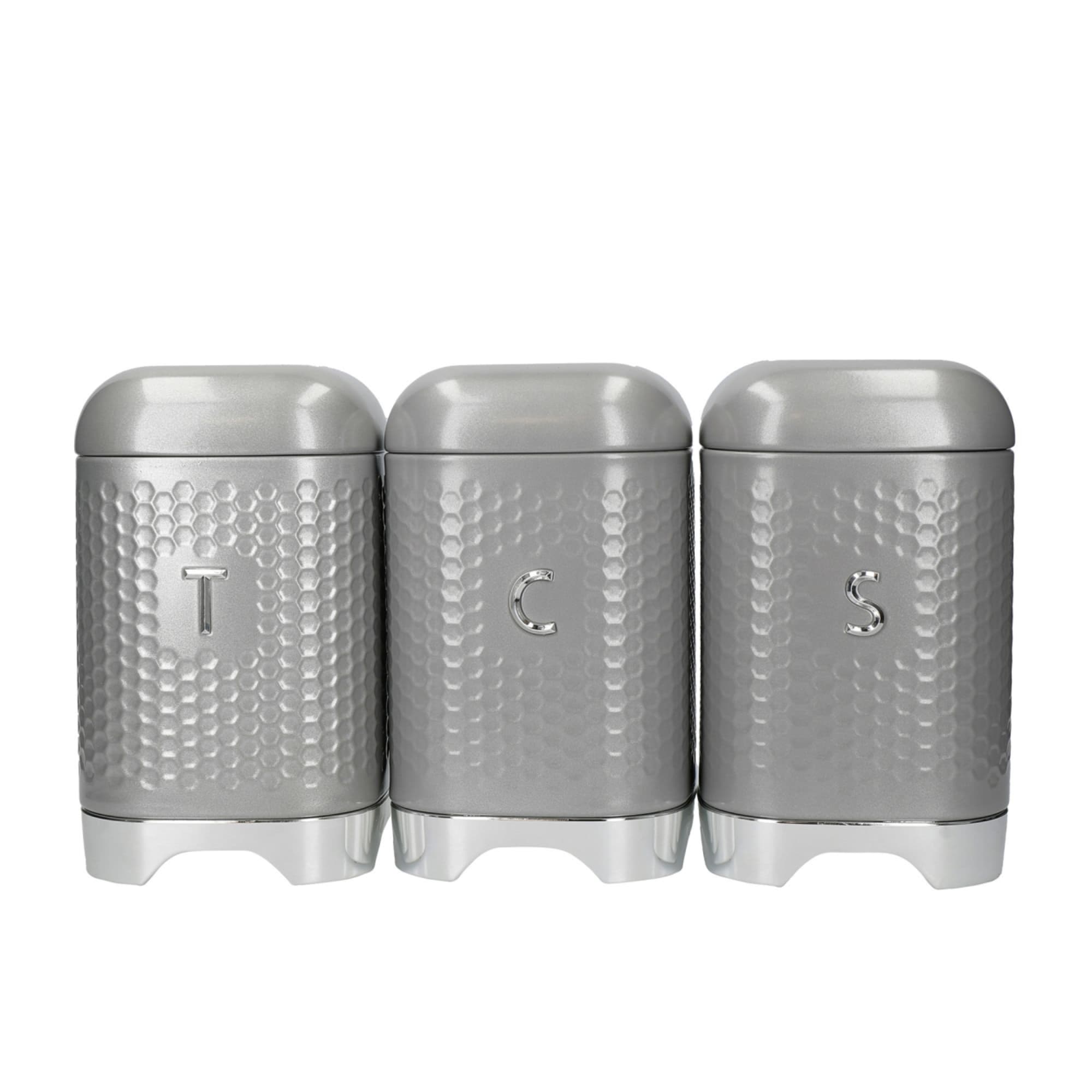 Kitchen Craft Lovello Canister Set of 3 Grey Kitchen Warehouse™